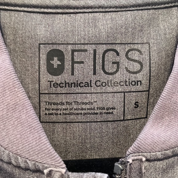 Figs Graphite Zip Up Jacket - Picture 2 of 3